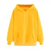 Plus Story Hoodies Sweatshirt Kvinnor Mode Solid Långärmad Pullovers Kvinna Höst Vinter Tracksuit Hoody Coats Blus 210910