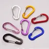 Get acquainted with durable outdoor climbing buckle S - shaped aluminum alloy hook steel wire spring fastening buckles family camping tools HW532