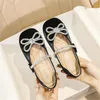 Children Leather Shoes Baby Toddler Flats Breathable Fashion Bow Rhinestone Dance Party Performance Kids Student