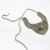 Colar feminino na moda tendência étnica de algodão handmade tecer corijantes colares para mulheres Natural pedra colar festa jóias