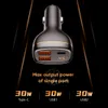 ROCK – chargeur de voiture rapide 60W, affichage numérique QC4.0 QC3.0 Type C PD, pour iPhone 12 Pro Max Xiaomi 11 Samsung S21