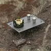 Meble kempingowe Outdoor Aluminiowa płyta Stół Camping Wygodny składany grill ze stopu Herbata Łączenie Mini X3f4