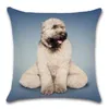 Cushion/Decorative Pillow Yoga Dogs Animal Printed Cushion Cover Throw Decor Room Chair Seat Sofa Car Decoration Home Kids Friend Bedroom Gi