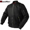 Magcomsen höst mens militära jacka MA-1 BOMBER Army Pilot Coat Casual Varsity Baseball Jackor Tactical Windbreaker Ytterkläder 210819