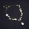 GuaiGuai Jewelry Natural White Keshi Pearl Necklace Pendant Necklace For Women Real Gems Stone Lady Fashion Jewellery5735929