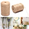 Clothing Yarn 50/80/100/300M DIY Natural Jute Twine Burlap String Rope Party Wedding Gift Wrapping Cords Thread Florists Craft Decor