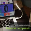 Mini Creative USB Book Light Flexible Opvouwbare LED-lamp Power Bank Computer Notebook 5 V 1.2W