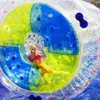 Boule à roulettes gonflable en PVC écologique, jouet flottant de divertissement aquatique, équipement de loisirs en plein air, balles de marche 183w