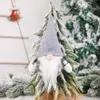 Gnomo svedese fatto a mano natalizio Scandinavo Tomte Santa Peluche Elfo Giocattolo Ornamento da tavola Decorazioni per l'albero di Natale XBJK2109
