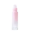 10 ML Jade Rouleau Sur Bouteille Voyage Portable Mini Verre Bouteilles D'huile Essentielle Cristal Naturel Pierre Cosmétique Vide Embouteillage