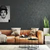 Papel tapiz de rayas geométricas 3D nórdicas para paredes de dormitorio rollo sala de estar TV Fondo pared decoración del hogar no tejido negro, blanco