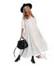 Women Dress Half Sleeve Single Breasted Bohemia Sexy Long Maxi es Fashion Plus Size Summer Beach es 210524