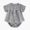Sommar baby flicka kläder barn tjejer sätter grid cardigan t-shirt + triangelbyxor kläder kostym barn 210429