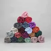 Mulheres C0Tton Shawl Cor Sólida Moda Envoltório Lenço Musémano Lenços Árabes Hijab Instant Shawl Designer Scarf Mulheres Y1108