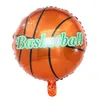 Futbol Alüminyum Film Balon Yuvarlak Basketbol Voleybol Oyunları Karikatür Doğum Günü Balonları Dekorasyon 18 inç YL628