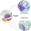 Resealable Smell Proof Bags Durable Aluminum Foil Zipper Pouch Bag Holographic Packaging for Food Snack Jewelry Storage