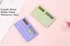 Dream Galaxy Series Solenergi Kreativ Mini Student Calculator Card Type Portable Calculator Office Supplies