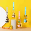 Dessin animé B.duck petit canard jaune porte-clés pour femmes sac pendentif créatif poupée sac à dos clé accessoire porte-clés voiture haut de gamme cadeau 3609