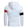 Personlighet Patchwork Män Tracksuits Hoodies Passar Män Hoodies + Byxor Två Piece Set Höst Vinter Varm Hooded Pullover Passit 211103