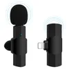 Microphone Lavalier sans fil combinés de téléphone portable enregistrement vidéo portable mini micro pour iPhone Android diffusion en direct téléphone de jeu Microfonoe