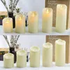 5 Światła świecowe LED, zdalnego sterowania Swing Wick, Creative Simulation Paraffin Candles, Wedding, Boże Narodzenie, Halloween, Dekoracje restauracji