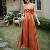 Sommar Eleganta Kvinnor Lång Party Backless Ärmlös Båge Sexig Satin Silk Glänsande Vacation Beach Maxi Dress 210415