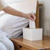 Tissue boxes servetten huishouden bamboe houten coverbox woonkamer theetafel creatief servet opslag buis bureaublad eenvoudig papier