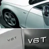 Número de letra V6T V8T V10 pegatina estilo de coche guardabarros lado trasero maletero insignia Logo emblema calcomanía para Audi A4 A5 A6 A7 A8 S4 S5 S6 S7 S292Z