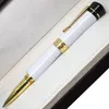 Luxury Pen Lucky Star Series Unik design Roller Ball Penns gjorda av högklassig vit keramisk kontorsskrivtillförsel gåva till BoyFrie5927608