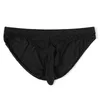 Caleçon hommes sous-vêtements slips éléphant nez poche de renflement glace soie sans couture respirant Sexy sous-vêtement Gay Sissy Lingerie