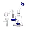 Cheapest Glass Beaker Bong Smoking Pipes Inline Matrix Perc 6.8inch Recycler Bubbler Water Pipe with 14mm Male Oil Burner Pipe 1pcs