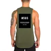 MuscleGuys Merk Fitness Kleding Bodybuilding Stringer Gyms Tank Top Mens Musculatie Vest Mouwloze Shirt Workout Tops 210421