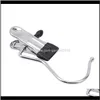 10PCSPACK Stainless Steel Kläder Pinnar Torktumlare Hållare Fäste Clip Hängar Portable Pin Shoe Byxor Hook Clips för Home Hooks Rails OJ3 IYDTO