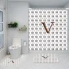 8 stijlen Vintage Waterdichte Douchegordijnen Anti Peeping Bath Gordijn Hotel Letter Toilet Cover Mats Four Stuk Set