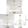 Nordic Modern Ceiling Hang Light Gold Black G9 LED Chandelier For Living Room Kitchen Bedroom Glass Ball Pendant Lamp