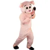 Traje profissional de mascote de porco Halloween Natal vestido de festa fantasia personagem de desenho animado terno carnaval unissex adultos roupa220o