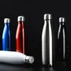 Custom Thermos Bottle Double-Wall Vacuum Insulated Flasks Stainless Steel Water Bottle Portable Sports Gift Cups for Sport 210809