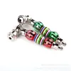 Creative color round bead pipe metal small pipes fittings for smoking