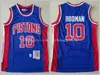 최고 품질의 Mitchell and Ness 농구 Isiah Thomas Jersey 11 Dennis Rodman 33 Dikembe Mutombo 10 Grant Hill 55 Carmelo Anthony 15 VintageBasketball Jerseys