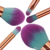 Syrenka Makeup Szczotka Zestaw 5 10 sztuk Profesjonalny Foundation Eyeshadow Proszek Kontur Kosmetyczne Uroda Narzędzia Rainbow Make Up Brushes Zestaw