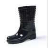 2022Waterproof female PVC mid boots women fashion shoes hot style girls rain boats