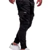 メンズパンツ薄型ファッションカジュアルジョガーパンツストリートウェア貨物パンツメンズマルチポケットズボンフィットネスジムスウェットパンツメンズ210707
