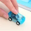 Commercio all'ingrosso mini plastica trasparente tirare indietro auto riempitivo uovo di pasqua carino plastica auto giocattoli per regali di promozione