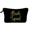 NEWPrinted Bridesmaid Makeup Bag Team Bride Tribe to be Makeup Gift Bag Proposal Wedding Bachelorette Party Cosmetic Pouch EWE7390