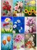 5D Diamond Painting Sunflower Tulip Flowers Rhinestone Embroidery Cross Stitch Arts Home Wall Decor 30x40cm XBJK2106