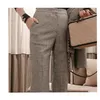 Runway Fashion Houndstooth 2 pièces Ensemble Femmes Travail d'affaires Portant des costumes de pantalon Office Lady 210520