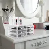 Förvaringslådor Bins 1 PC-lådtyp Make-Up Box Hushållsbord (vit)