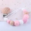 DIY BABY SILICONE PACIFIER CLIP CHAIN ​​HOLDER WOOD SOOTHER NIPPLE TEETTH DUMME Strap3366867