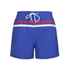 Shorts masculinos moda simples calças listradas troncos de retalhos de praia marca de praia correndo esportes casuais surffing