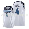 Minnesota \ Rtimberwolves \ Rmen D Angelo Russell Karl-Anthony Towns Derrick Rose Juancho Hernangomez \ Rnba White Custom Jersey